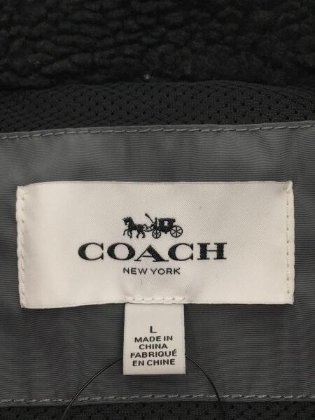 COACH(コーチ) / フリースジャケット/L/ポリエステル/BLK/無地/3090