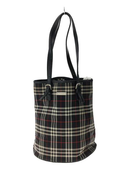 Burberry バーバリー ナイロン バケツ型 トートバッグ ノバチェック