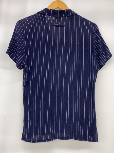 Jean Paul GAULTIER HOMME / 00s/アーカイブ/半袖シャツ/42/レーヨン/NVY/ストライプ Jean Paul GAULTIER HOMME(ジャンポールゴルチエオム) / 00s