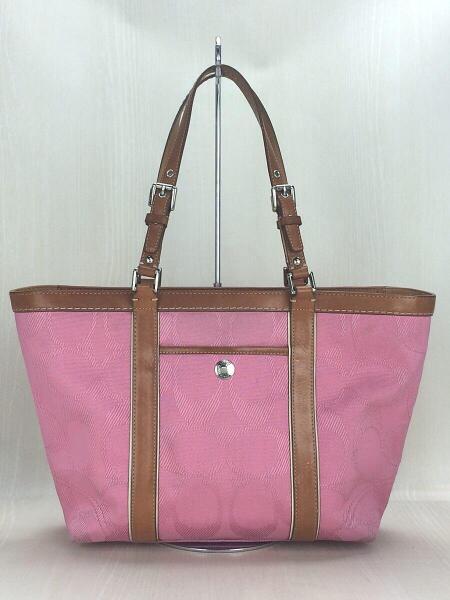 COACH(コーチ) / シグネチャー/F13560/トートバッグ/キャンバス/ピンク 