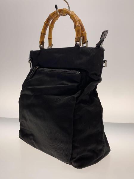 GUCCI(グッチ) / バンブー/ショルダー付属/ハンドバッグ/--/BLK/002 