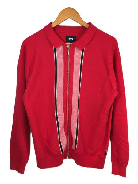 STUSSY(ステューシー) / FULL ZIP L／S KNIT POLO/セーター(薄手)/M 