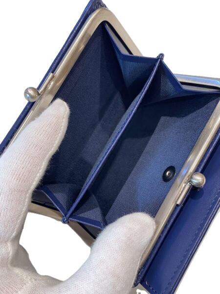 agnes b.(アニエスベー) / がま口2つ折り財布/レザー/GRN/レディース