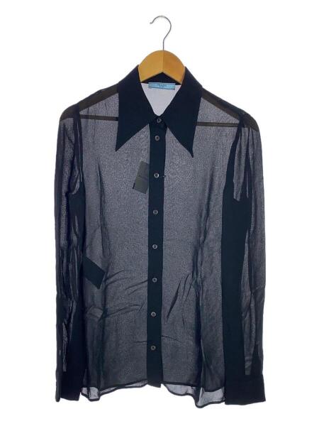 PRADA(プラダ) / シア-/長袖ブラウス/40/--/BLK/p431e s201 1vv8 