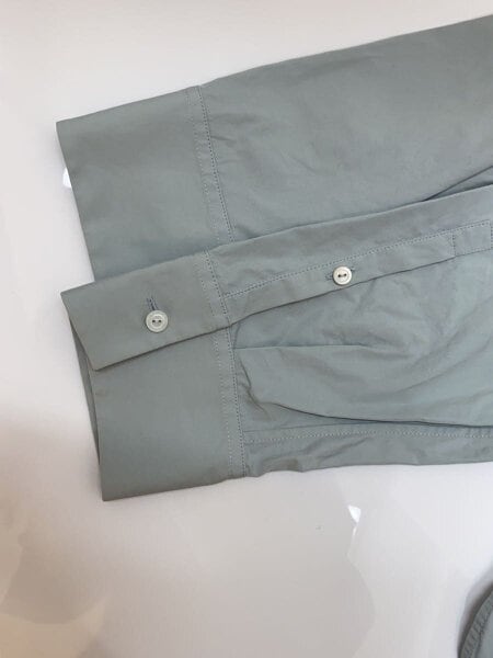 JIL SANDER / /袖ヨゴレ/長袖シャツ/36/ブルー/JSPR602605WR24430002 JIL SANDER(ジルサンダー) / /袖ヨゴレ/長袖シャツ/36/ブルー