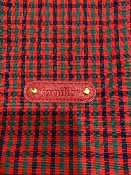 familiar(ファミリア) / トートバッグ/ポリエステル/RED/ファミリア