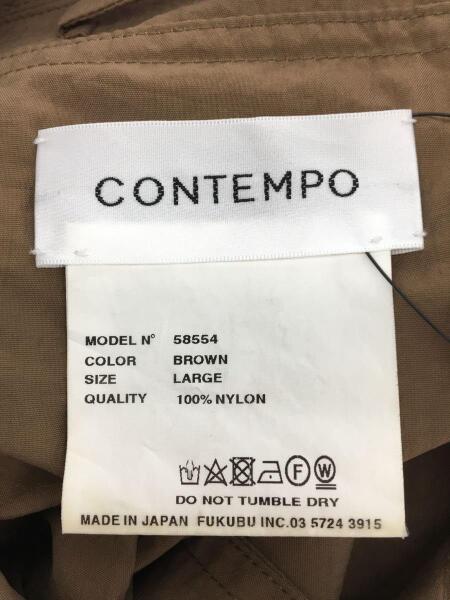 CONTEMPO / コート/M/ナイロン/BRW/無地/58554 YAECA(ヤエカ) / contempo/RAIN COAT/コート/L/ナイロン/BRW/58554