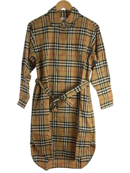 BURBERRY ノバチェック シャツワンピース ベルト付 UK2 【公式通販】