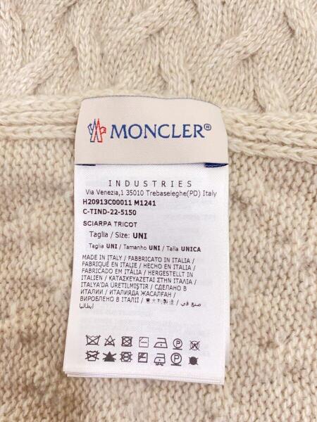 MONCLER(モンクレール) / SCIARPA TRICOT/マフラー/ウール/BEG/メンズ  