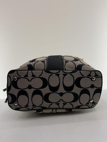 COACH(コーチ) / シグネチャーストライプ/トートバッグ/キャンバス/BLK 