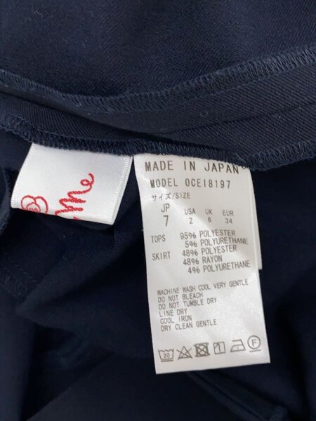 Kay me 半袖ワンピース kay me ケイミー☆おしゃれなバイカラー♪半袖ワンピース サイズ