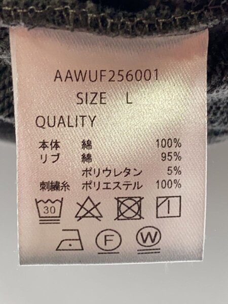 ADAMASTE(アダマスト) / ジップパーカー/L/コットン/GRY/AAWUF256001