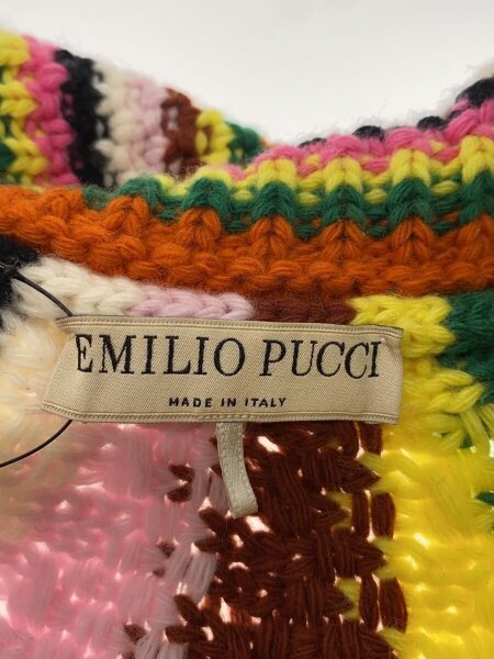 EMILIO PUCCI(エミリオプッチ) / カラーブロック・ラージケープ/ニット 