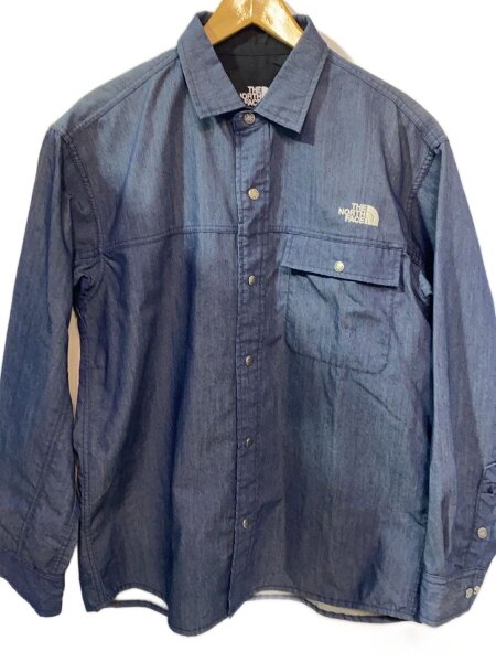 【美品】THE NORTH FACE ロングスリーブナイロンデニムヌプシシャツM THE NORTH FACE(ザノースフェイス) / L/S NYLON DENIM NUPTSE SHIRT_