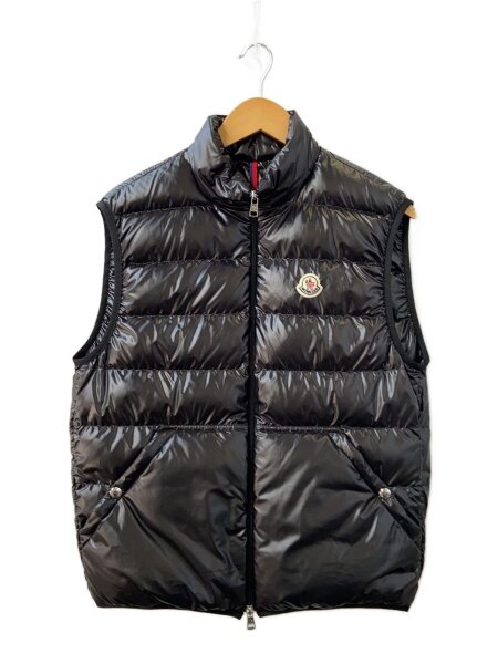 MONCLER(モンクレール) / ダウンベスト/1/ポリエステル/BLK/無地