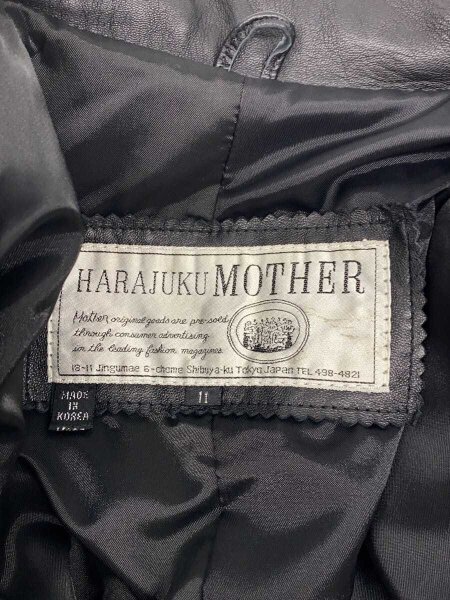 HARAJUKU MOTHER(ハラジュクマザー) / コート/11/レザー/BLK/無地