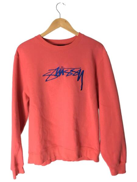 STUSSY(ステューシー) / ストックロゴ/刺繍スウェット/M/コットン/PNK 