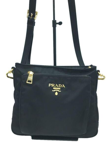 PRADA(プラダ) / ショルダーバッグ/ナイロン/BLK/無地/BT0693/外側 