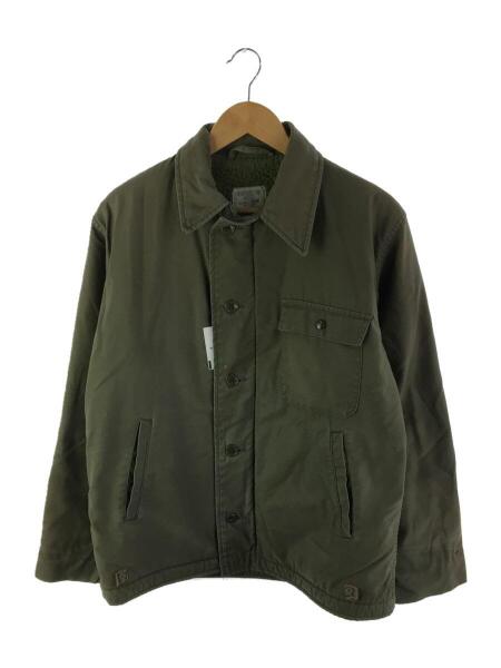 US.NAVY(ユーエスネイビー) / 80s/A-2デッキジャケット/M/コットン/KHK 