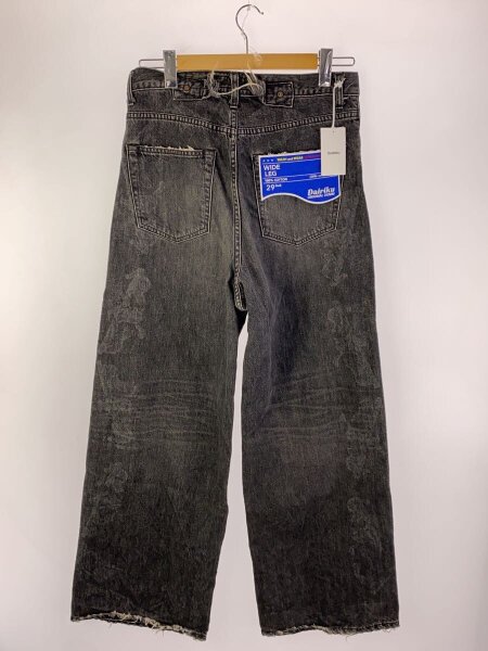 DAIRIKU / CAT Printed Vintage Wide Denim Pants/29/コットン/GRY/24AW D-5// DAIRIKU(ダイリク) / CAT Printed Vintage Wide Denim Pants/29