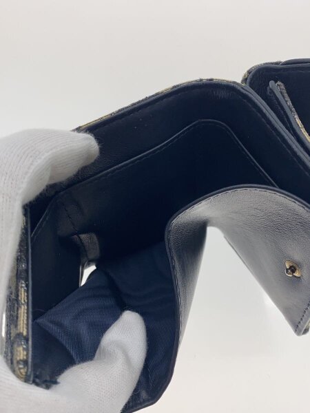 Christian Dior / 3つ折り財布/キャンバス/BEG/総柄/レディース/汚れ、剥げ有 Christian Dior(クリスチャンディオール) / 3つ折り財布/キャンバス