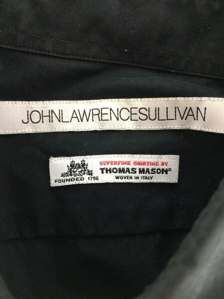 JOHN LAWRENCE SULLIVAN × Thomas Mason / 長袖シャツ/38/コットン/WHT/無地 JOHN LAWRENCE SULLIVAN(ジョンローレンスサリバン) / ×Thomas Mason