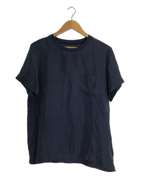 BRUNABOINNE(ブルーナボイン) / 半袖Tシャツ/8175/M/シルク/BLU BRUNABOINNE(ブルーナボイン) / 半袖Tシャツ/8175/M/シルク/BLU