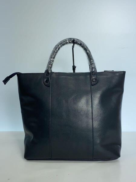 髭 HIGE BAG(ヒゲバッグ) / 髭/トートバッグ/レザー/NVY/無地 | 中古品 