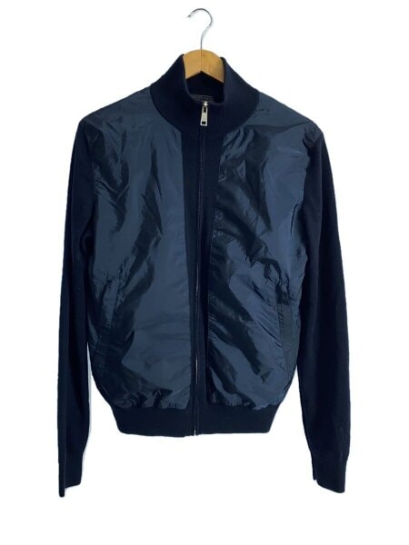 PRADA ナイロン　ドライバーズニット　ジャケット PRADA(プラダ) / ドライバーズニット/ナイロン切替/ジャケット/48
