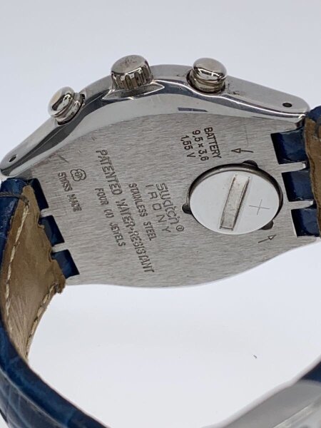 SWATCH / クォーツ腕時計/アナログ/レザー/NVY/NVY/ycs102// SWATCH(スウォッチ) / クォーツ腕時計/アナログ/レザー/NVY/NVY/ycs102