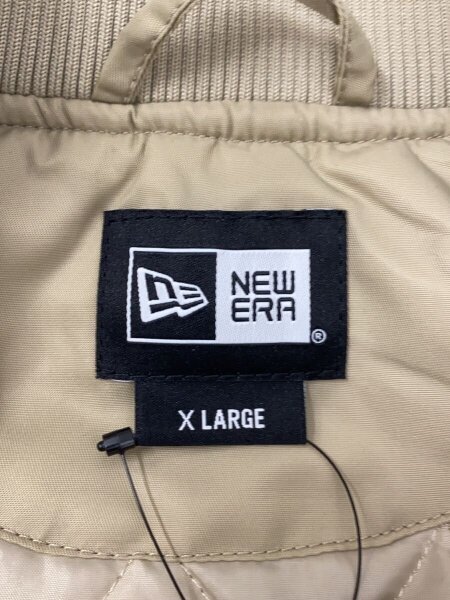 NEW ERA(ニューエラ) / ナイロンジャケット/XL/ナイロン/ベージュ/MLB 