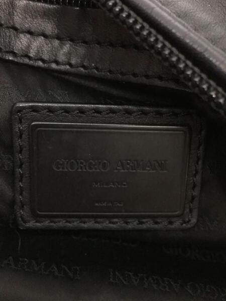 GIORGIO ARMANI(ジョルジオアルマーニ) / ボストンバッグ/レザー/BLK
