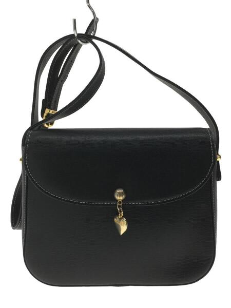 MOSCHINO(モスキーノ) / ショルダーバッグ/レザー/BLK/無地 | 中古品の 