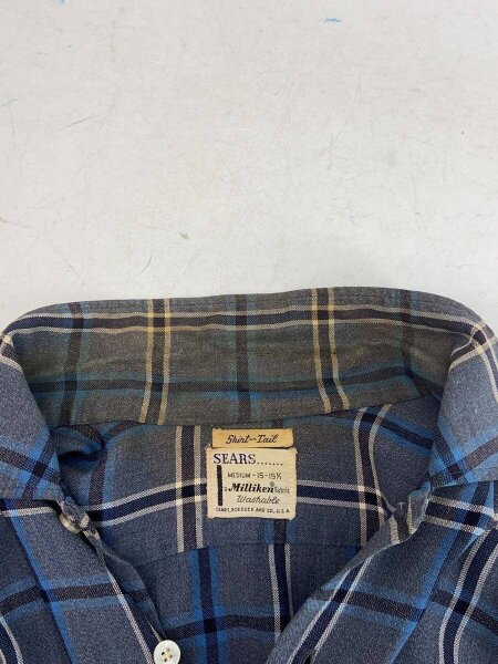 sears(シアーズ) / 長袖シャツ/M/--/BLU/チェック/60s// | 古着の販売