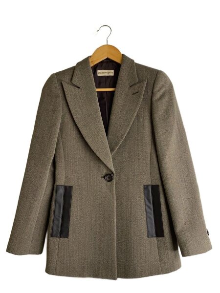 EMPORIO ARMANI テーラードジャケット サイズ38 グレー 577 レディース 