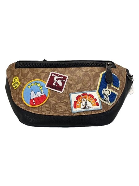 COACH(コーチ) / PRANUTS/スヌーピー/ペブルレザーショルダーバッグ 