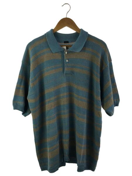 ナナミカ ポロセーター SUJS240E M ブラック ポロシャツ ボーダー nanamica(ナナミカ) / H/S Stripe Polo Sweater/ポロシャツ/M/コットン