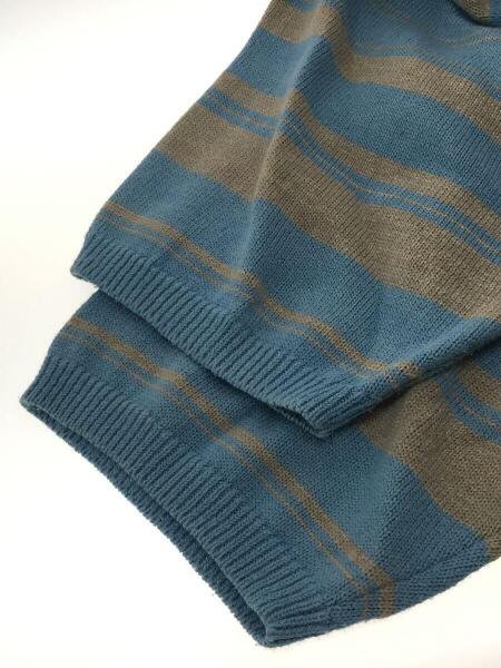 ナナミカ ポロセーター SUJS240E M ブラック ポロシャツ ボーダー nanamica (ナナミカ) Stripe Polo Sweater / ストライプポロセーター