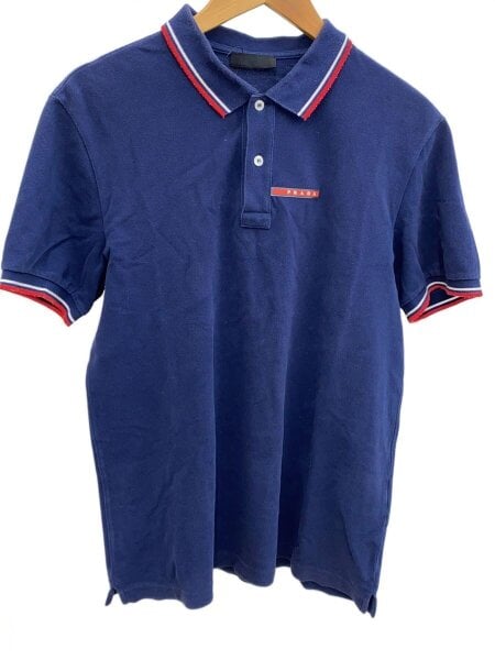 PRADA / ポロシャツ/XL/コットン/NVY/SJJ887 R122 322 PRADA(プラダ) / ポロシャツ/XL/コットン/NVY/SJJ887 R122 322 | 古着
