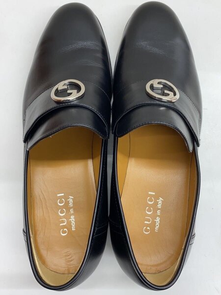 GUCCI(グッチ) / インターロッキングG/ドレスシューズ/US9/BLK/レザー