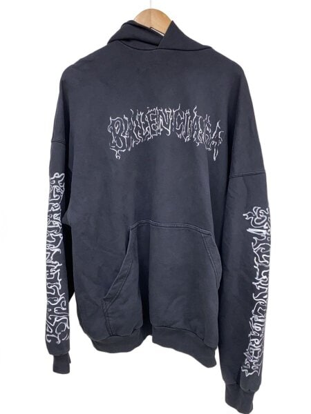 BALENCIAGA(バレンシアガ) / METAL OUTLINE HOODIE/3/コットン/BLK 