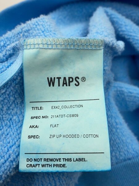 WTAPS(ダブルタップス) / ジップパーカー/2/コットン/BLU/211ATDT-CSM 