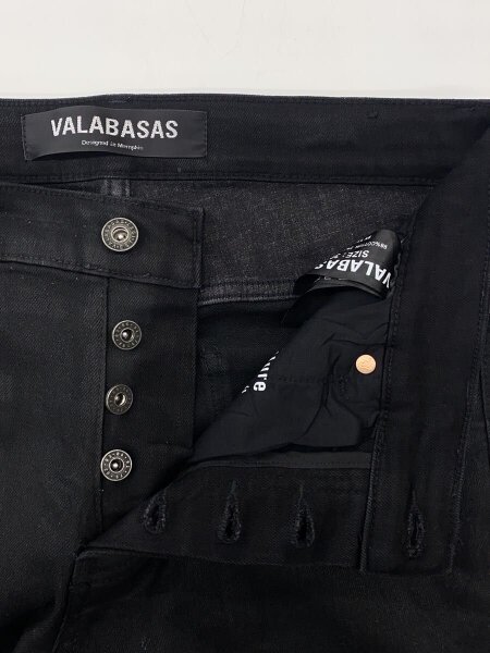 VALABASAS(バラバサス) / ストレートパンツ/30/コットン/BLK/無地 