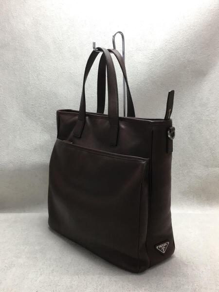 PRADA プラダ トートバッグ 2VG111 ロゴプレートレザー2WAY