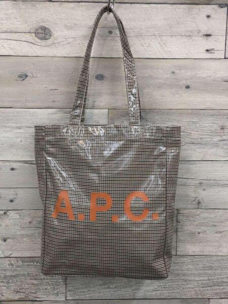 A.P.C.(アーペーセー) / トートバッグ/PVC/BRW/千鳥格子 | 中古品の 