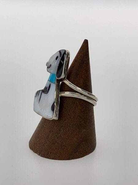 ZUNI / リング/SV925/10号/カラーストーン/メンズ/スヌーピー ZUNI([インディアンジュエリー]ズニ) / リング/SV925/10号/カラー