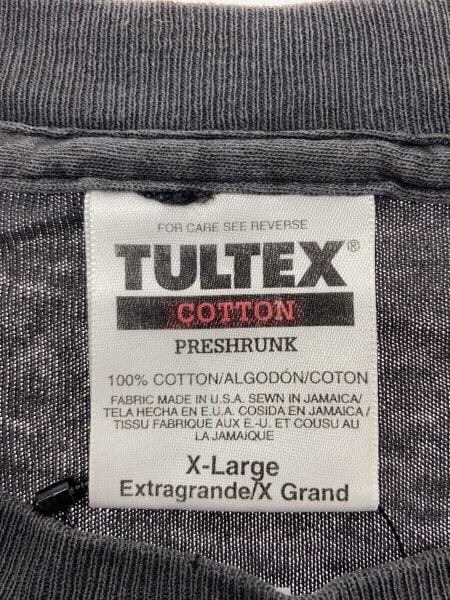 TULTEX / 90s/pulp fiction/Tシャツ/XL/コットン/BLK/ペンキ汚れ/ピンホール有 TULTEX(タルテックス) / 90s/pulp fiction/Tシャツ/XL/コットン/BLK