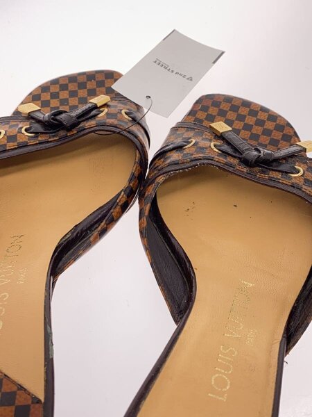 【未使用保管品】LOUIS VUITTON ヴィトン サンダル ダミエ ミュール LOUIS VUITTON(ルイヴィトン) / サンダル/ミュール/35.5/BRW/ダミエ