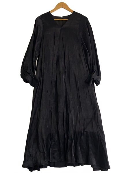 A2190 Louren Volume Flare Dress ブラックM louren volume dress ローレン ワンピース 新品 【公式通販】