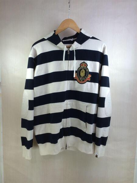 A BATHING APE ボーダー ジップアップパーカー A BATHING APE ボーダー ジップアップパーカー | ヤマダウェブコム